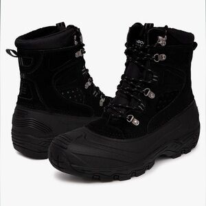 London Fog Black Men's Waterproof Snow Boots